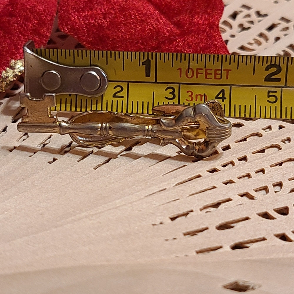 Gold Key Tie Clip - Picture 4 of 9